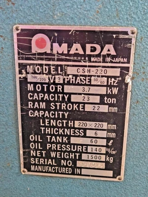 Amada Amada CSH-220 Notcher Machines | Amiron Machinery (3)