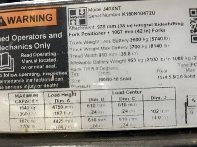 Used 2020 HYSTER J40XNT Misc Forklifts Illinois US | Somerset Equipment Sales #1542821
