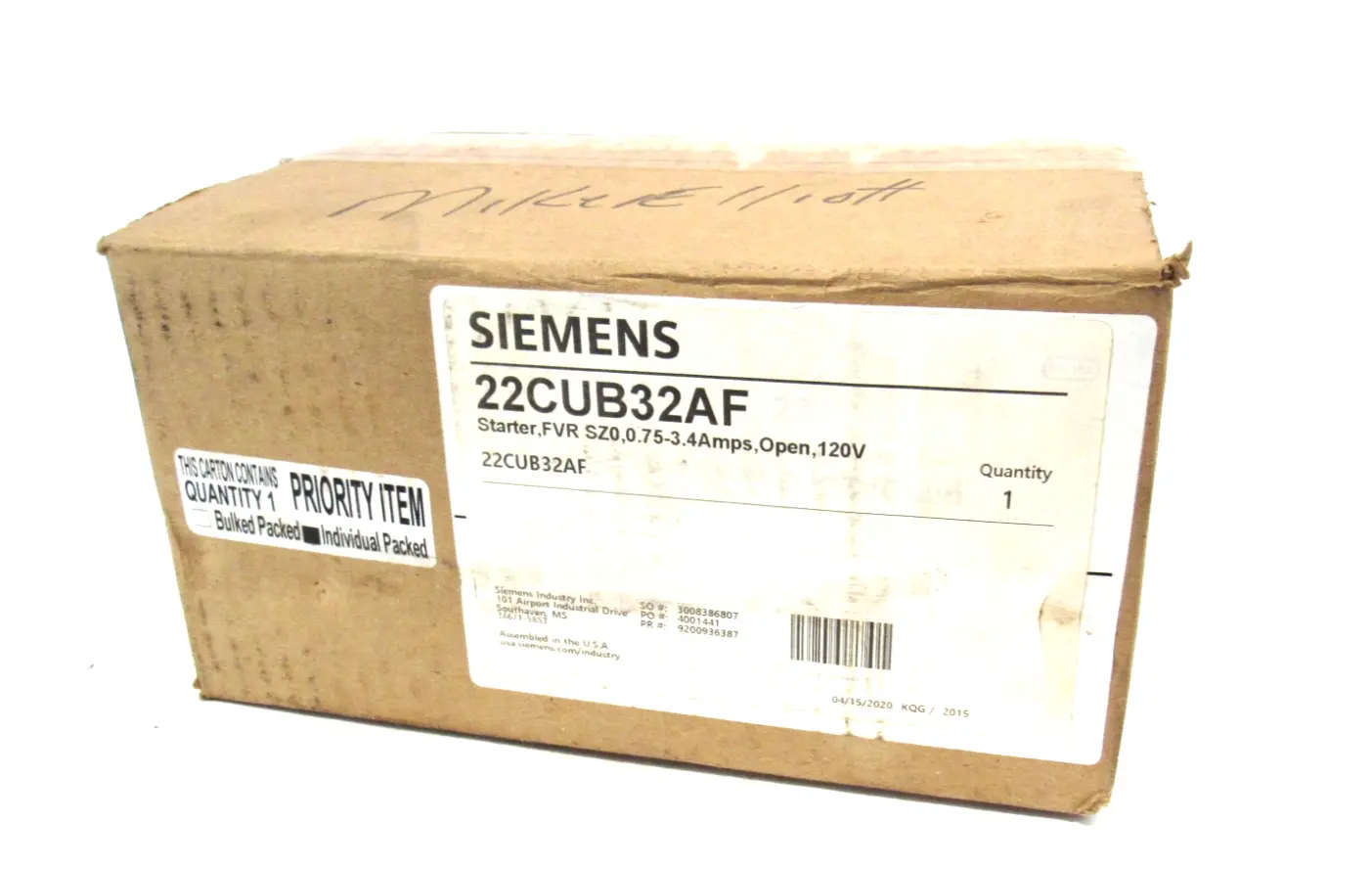 NEW SIEMENS 22CUB32AF STARTER