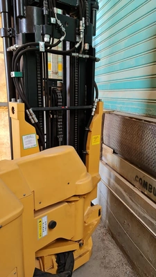 LANDOLL Rear Wheel Drive Narrow Aisle Articulating Multipurpose Electric Forklift, VIDEO