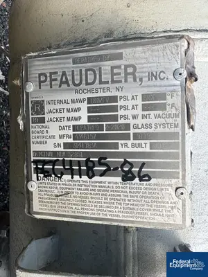 USED Pfaudler 20" x 267" Pfaudler Glass Lined Column, 100#