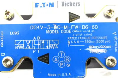 REFURBISHED VICKERS DG4V-3-7C-M-FW-B6-60 CONTROL VALVE DG4V37CMFWB660