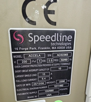 2008 SPEEDLINE MPM ACCELA STENCIL PRINTER Screen Printers | Tekmart International Inc. (9)