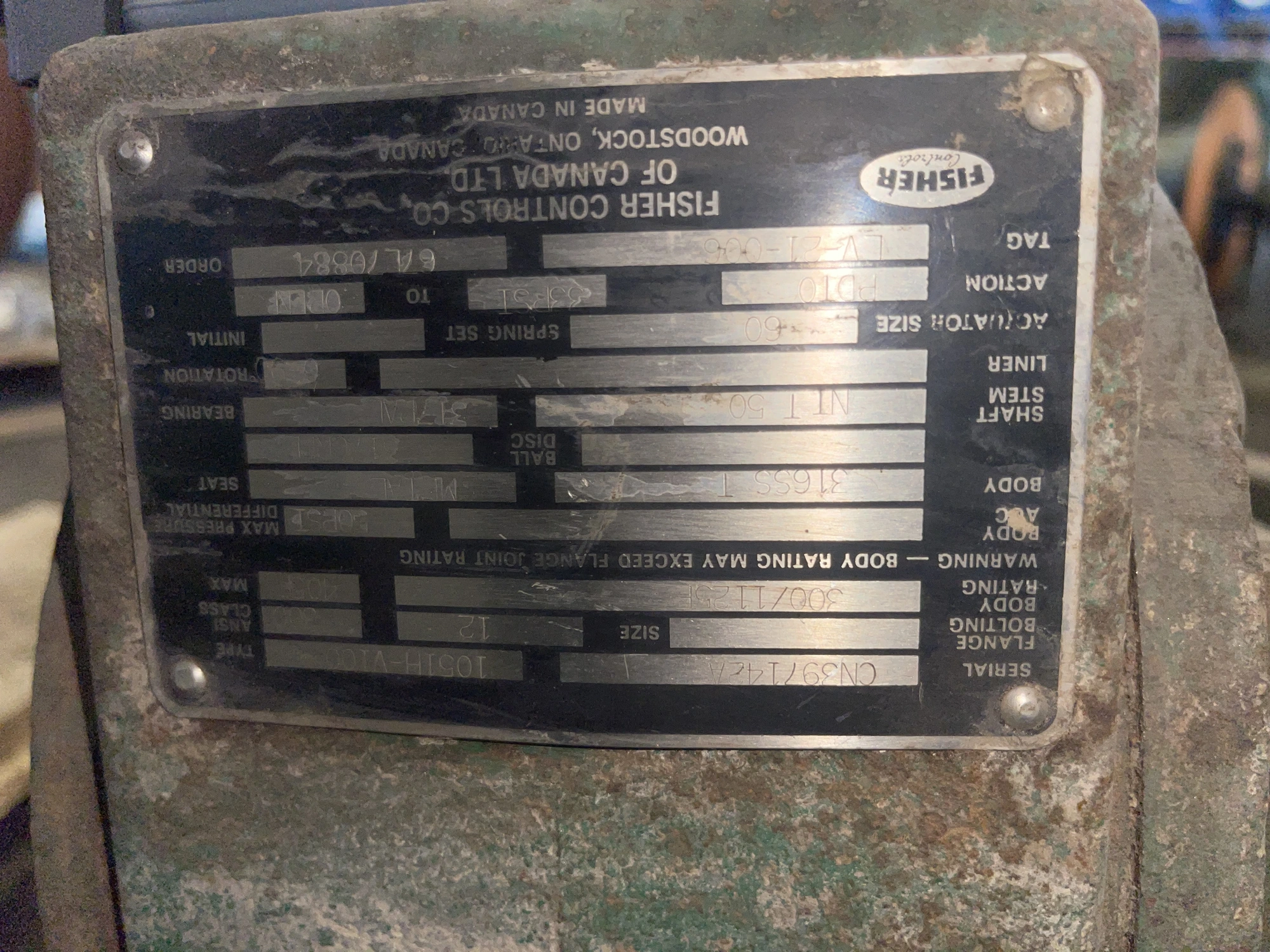 USED Fisher V100