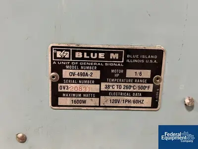 USED Blue M Lindberg/ Blue M Oven, model OV490A-3