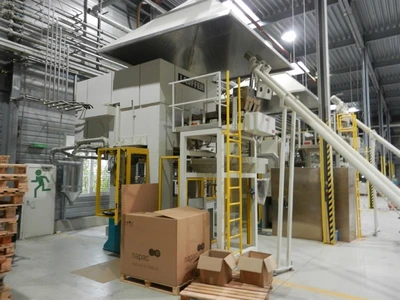 USED LAUFER MSA RKO 500 TON PRESS FOR COMPOSITE MAT.