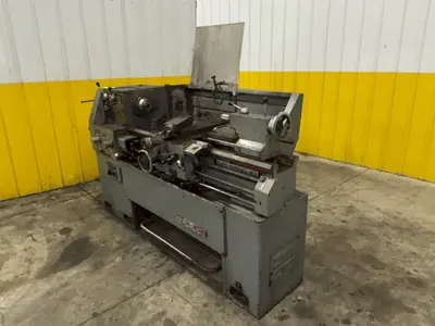 14" X 40" REPUBLIC MODEL #14 ENGINE LATHE WITH METRIC: STOCK #23667