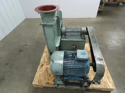 Hosokawa Micron Corp. TBB-5-P.W.O. Pressure Blower 15 hp 208/460 Volt 3ph