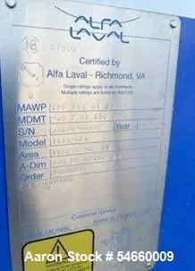 Used ALFA LAVAL TL15-BFG Plate Exchangers Illinois US | Aaron Equipment #1454409