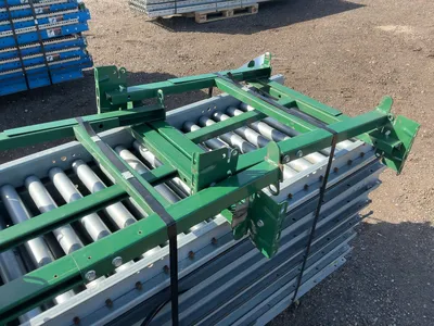 (8) 10’ Sections of Roller Conveyor, 24” wide, approx. 21.5” wide rollers, come with (8) adjustable ...