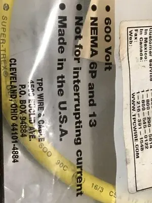 NEW TPC WIRE & CABLE 89303