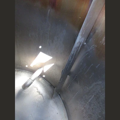 500 Gallon Stainless Steel Tank With 5HP Mixer