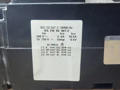 USED SQUARE D FAL12100
