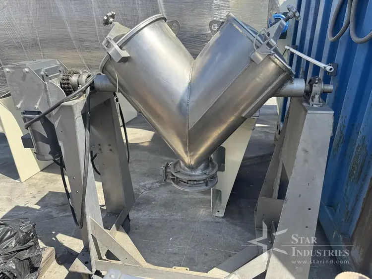 Used PATTERSON-KELLEY TWIN SHIELD DRY BLENDER Double Cone - V Mixers California US | Star Industries #1254615