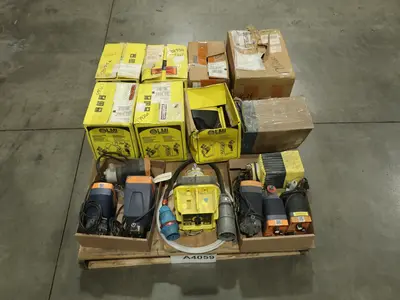 PALLET OF ASSORTED METERING PUMPS, MILTON ROY, LMI, PROMINENT