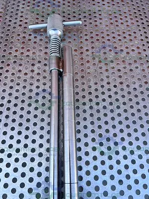 Stainless Steel  Pointed-Plunger Lance Sampler Probe w/ 18" Rod