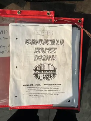 USED 2001 DEES DEES HP-200 PRESS