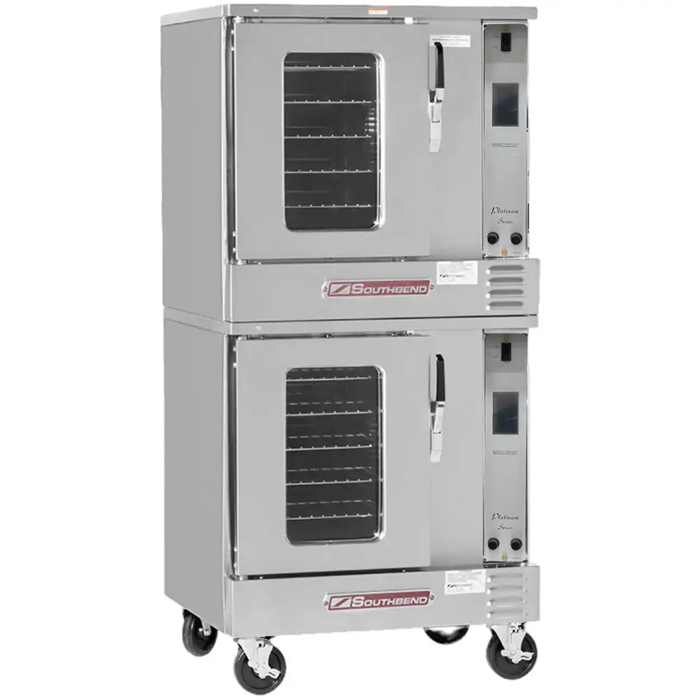 Southbend PCHG60S/T Platinum Double Half Size Natural Gas Convection Oven - 30,000 BTU