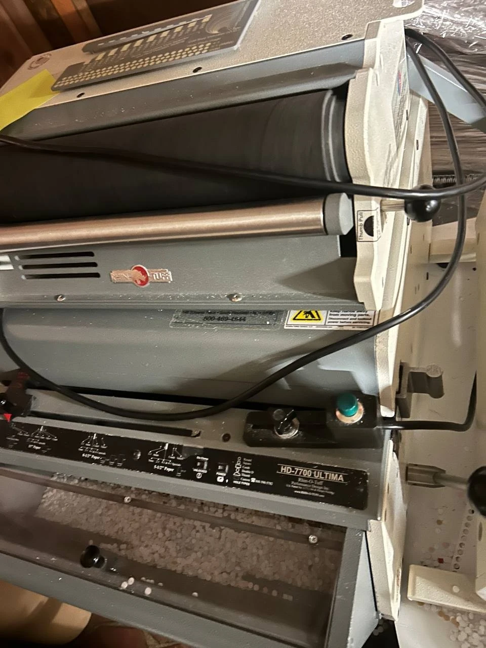 Used Rhin-O-Tuff HD7700 Ultima Binding Equipment Delaware US | United Machine Co. #1564885