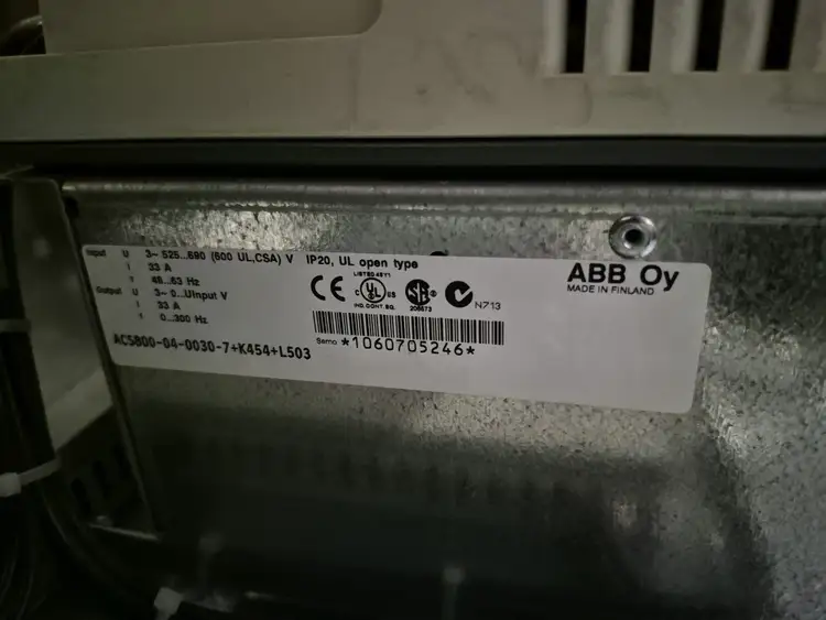Used ABB ACS800-04-0030-7+K454+L503 Switchgears British Columbia CA | Lenmark #367244