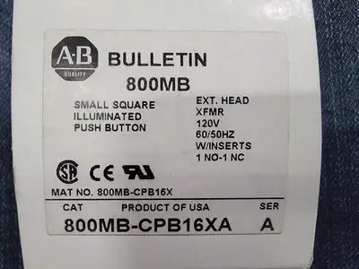 NEW ALLEN-BRADLEY 800MB-CPB16XA