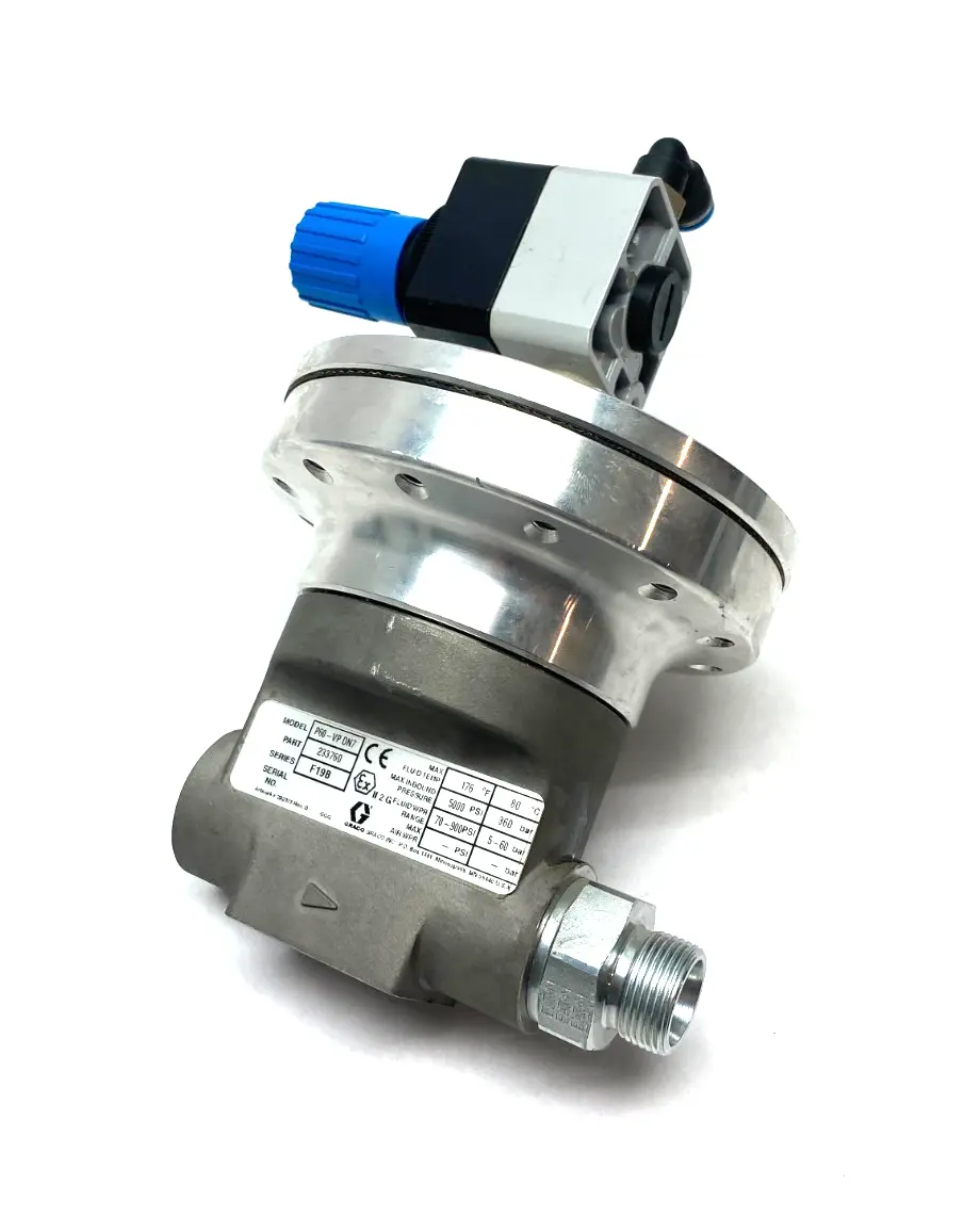 USED GRACO P60-VP DN7 FLUID REGULATOR, HIGH PRESSURE, 5000PSI MAX