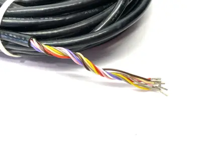 USED STI SINGLE ENDED CABLE M12 FEMALE 8-PIN TO OPEN LEADS 10M