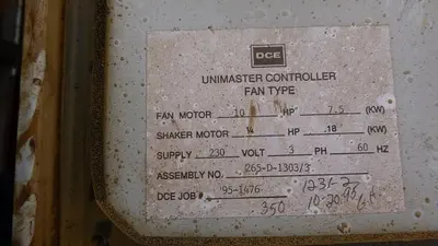 USED 1995 DCE UNIMASTER TYPE UMA354G11AG