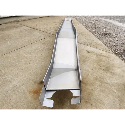 Used 21'-8" L x 18" W x Stainless Steel Accumulating Slide Chute