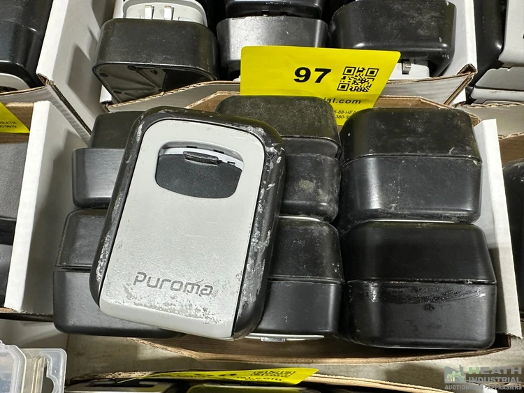 Used _UNKNOWN_ (13) ASSORTED PUROMA KEY LOCK BOXES CLOSED Locksmith Equipment/Supplies Illinois US | Heath Industrial Auction Services #1573569