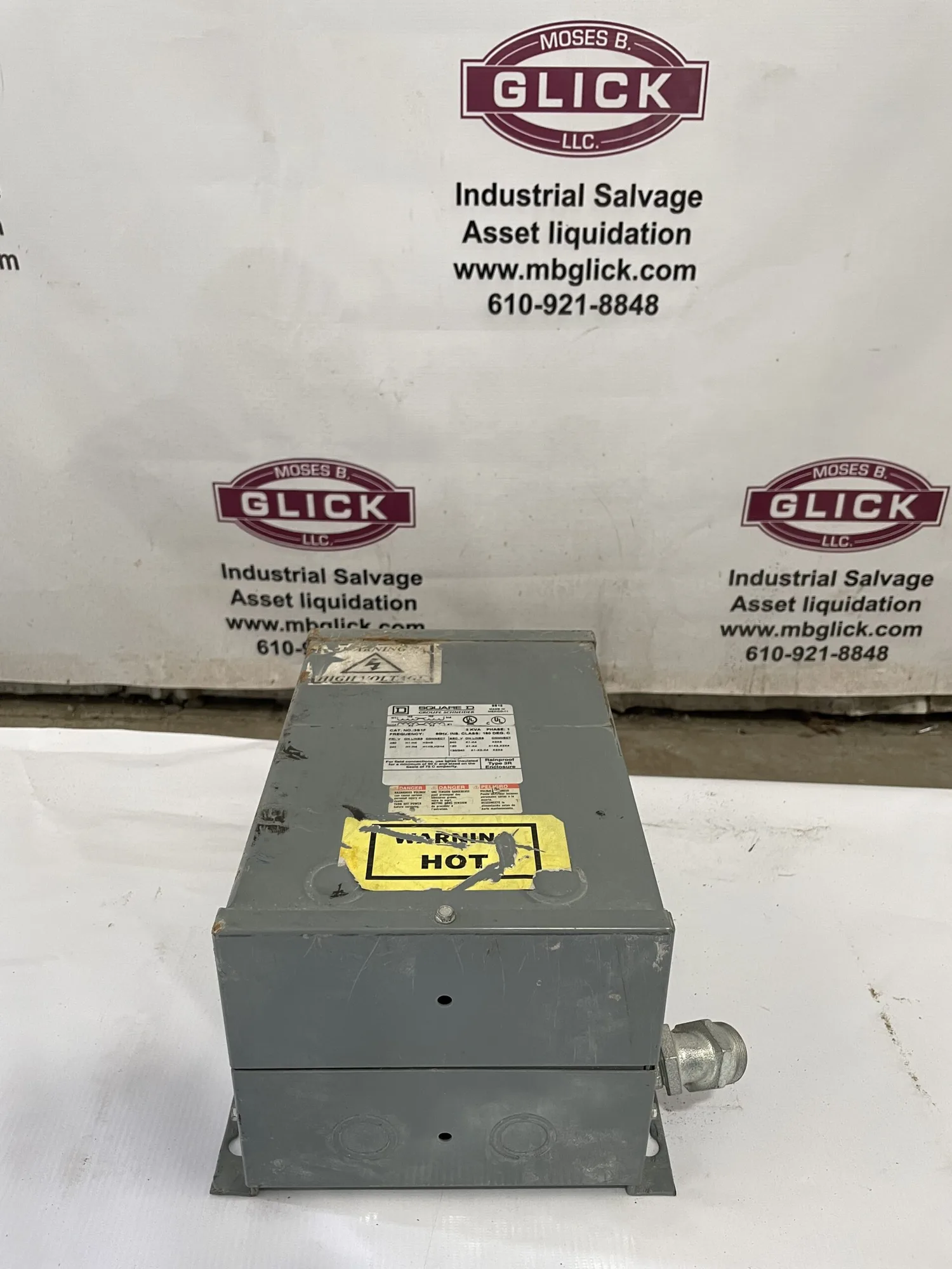 Square D 3S1F 3KVA Transformer 60Hz 1PH 480/240V 240/120V