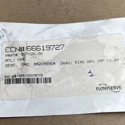 NEW Flowserve 027020-00