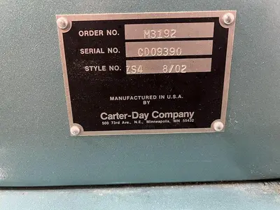 USED CARTER DAY UNI-FLOW