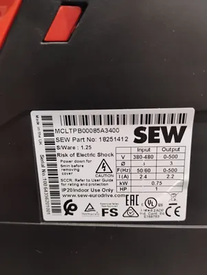 SEW EURODRIVE MCLTPB00085A3400 Electrical/PLC/Automation | ESS Industrial Equipment Sales (8)