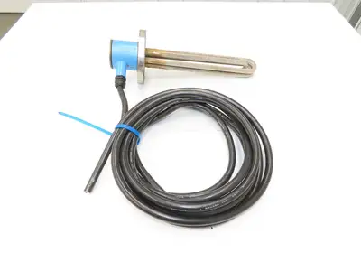 Nippon Stainless Immersion Tank Heater Element 5Kw 200V 3PH 12" Tubes 5" Flange