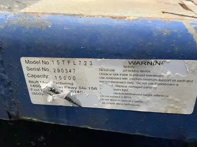 Used BLUFF MANUFACTURING 15TFL7236 Dock Levelers Ohio US | HGR 24 #1357953