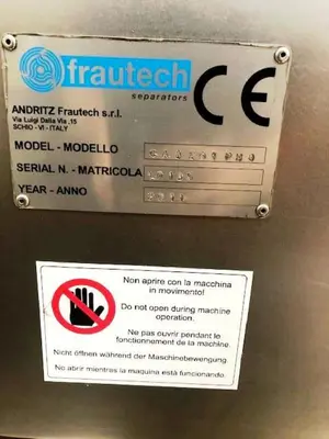 Andritz-Frautech CAO 201 PMO separator, 316SS.
