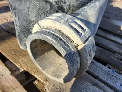 8" x 25 ft Hose Black w/ Camlock Coupling