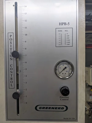 USED 2008 GREENERD PRESSES GREENERD HPB-5 PRESS