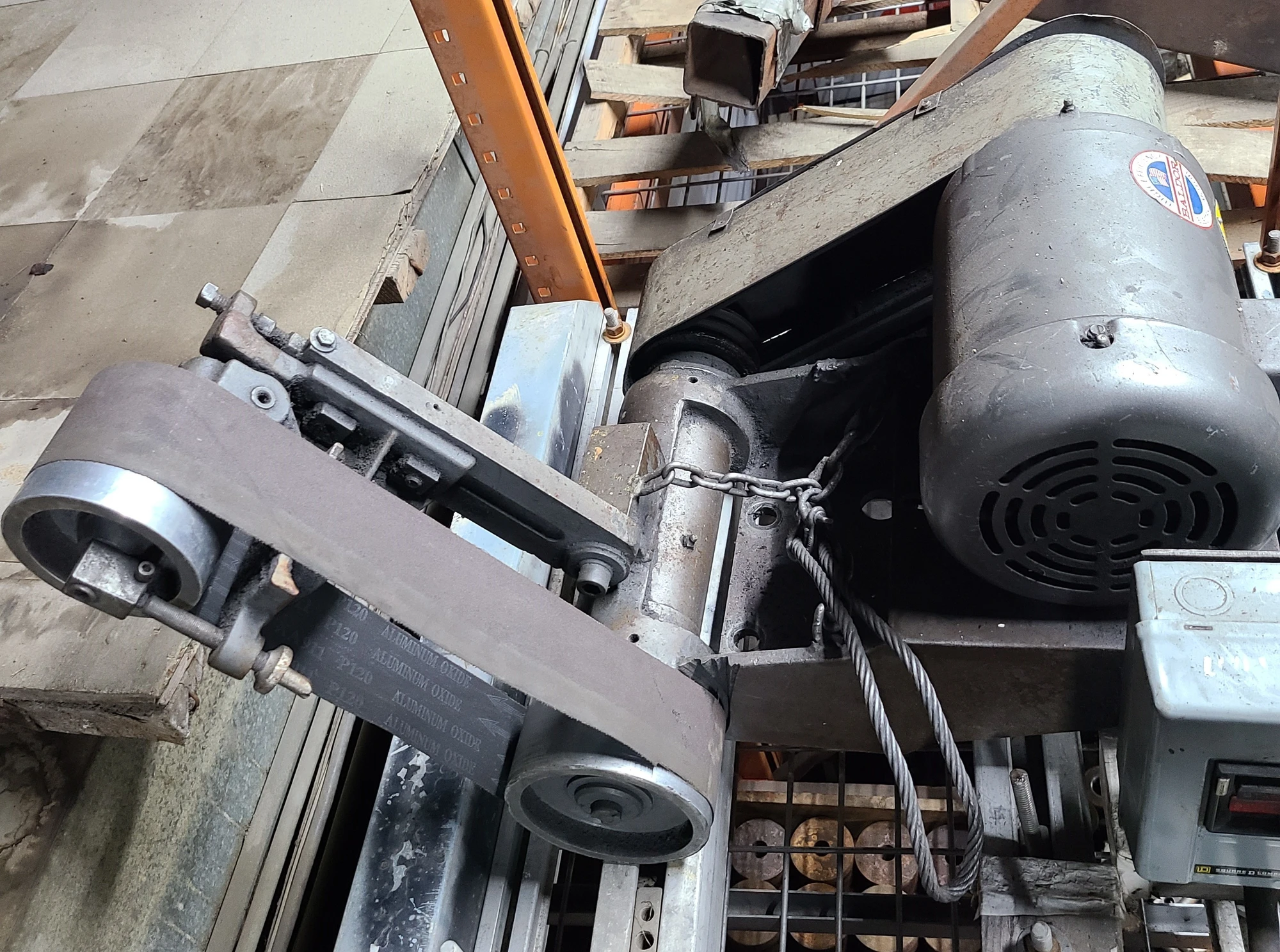 USED BALDOR 3HP BELT GRINDER