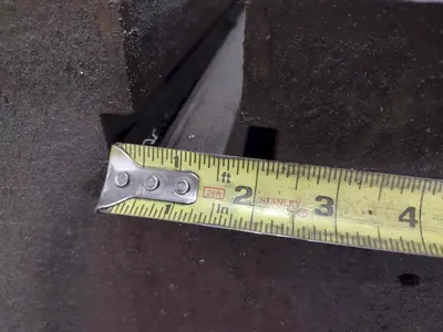 12' X 4' X 14" T-SLOTTED FLOOR PLATE: STOCK #23498