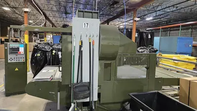 ATOM MODEL S-530-CN-BP AUTOMATIC BELT FED TRAVELING HEAD DIE CUTTER