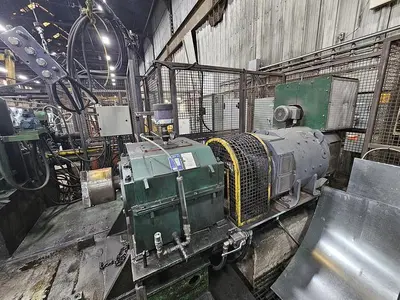 60” x .135” x 50,000 Lbs. Cincinnati/Herr-Voss Slitting Line. STOCK #0999625