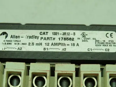 Allen Bradley 1321-3R12-B Transformer 600V 3Ph 12A