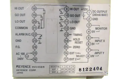 USED KEYENCE RV3-55-B/R DIGITAL CONTROLLER RV355BR