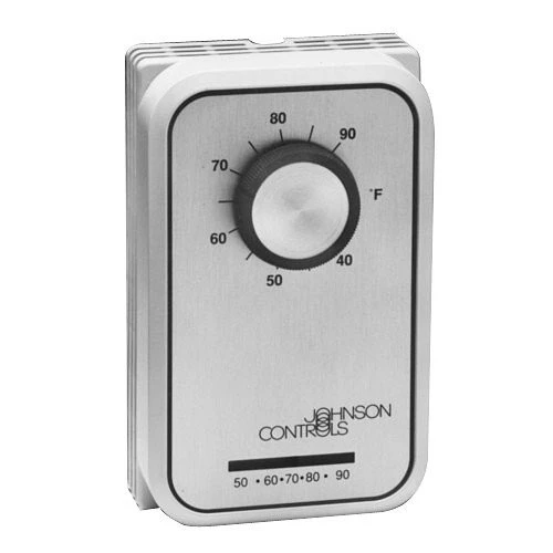 Johnson Controls T26S-18C Line Voltage Wall Thermostat, Heating & Cooling, 1Pole [New]