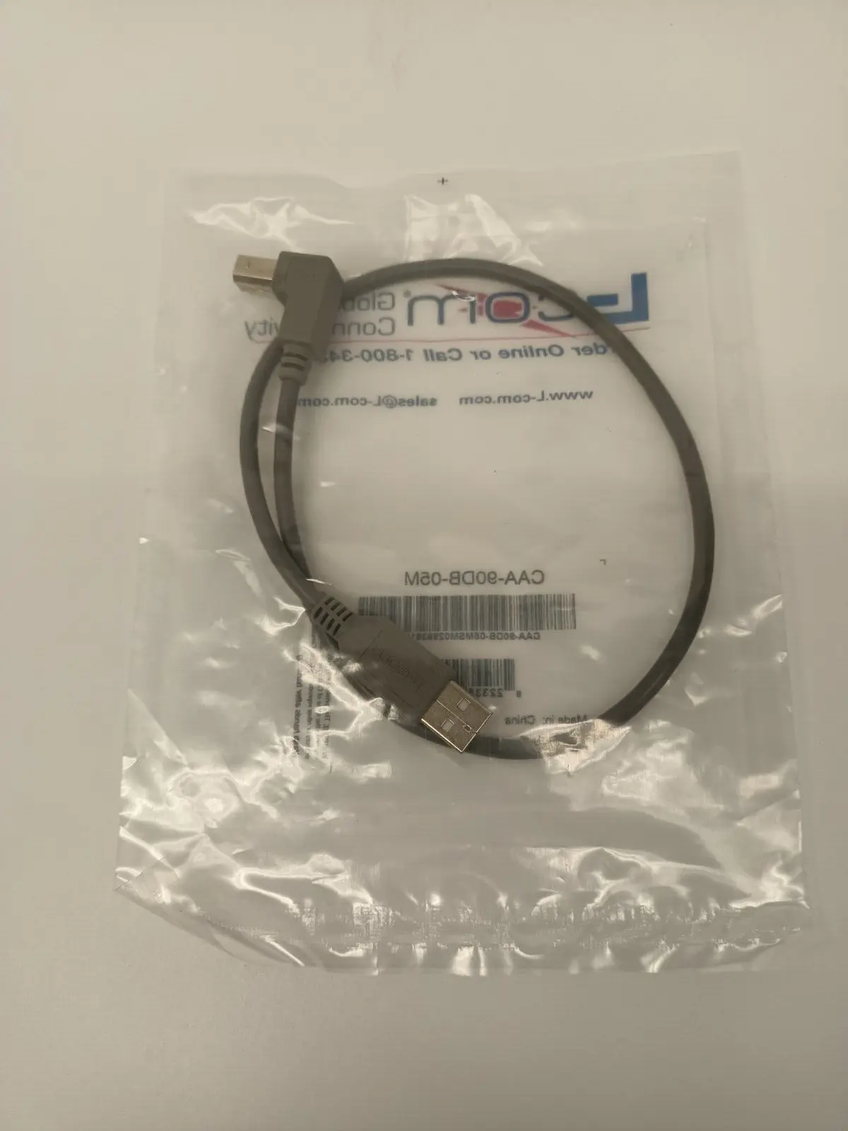 NEW L-COM TYPE A PLUG TO TYPE B PLUG