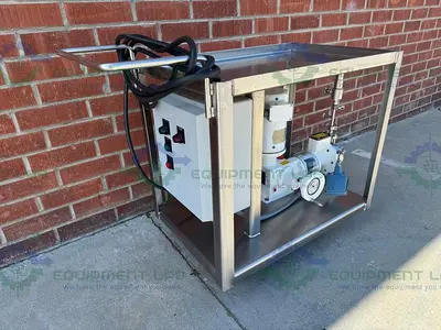 USED BRAN + LUEBBE N-K31 METERING PUMP W/ CONTROLLER, BALDOR 1.5 HP MOTOR