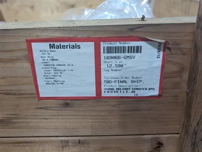 Flowserve 169066-GMSV Mechanical Seal Assembly 12.590" Shaft Size New