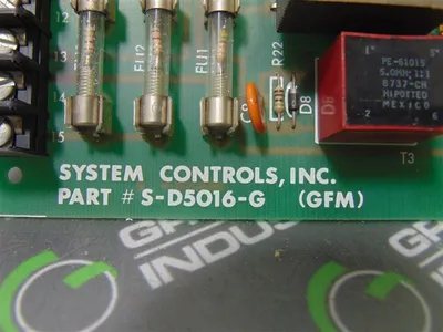 System Controls, Inc. S-D5016-G GFM Control Board Used